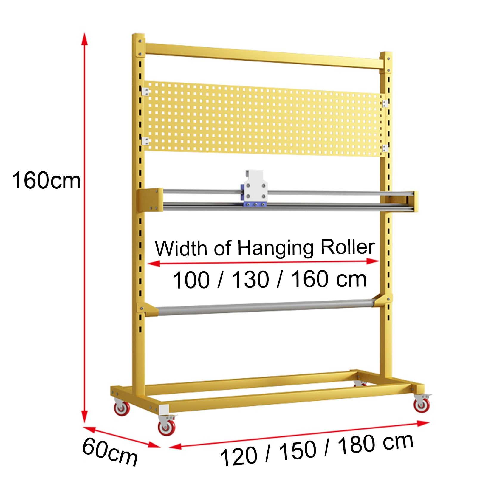 Scaffale di imballaggio regolabile con taglierina di carta integrata per imballaggio, spostamento e spedizione efficienti in magazzino, officina e laboratorio