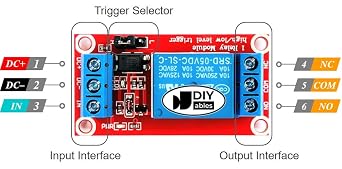 3pcs Relay Module for Arduino, ESP32, ESP8266, Raspberry Pi, 1 Channel, 5V, High/Low Level Trigger