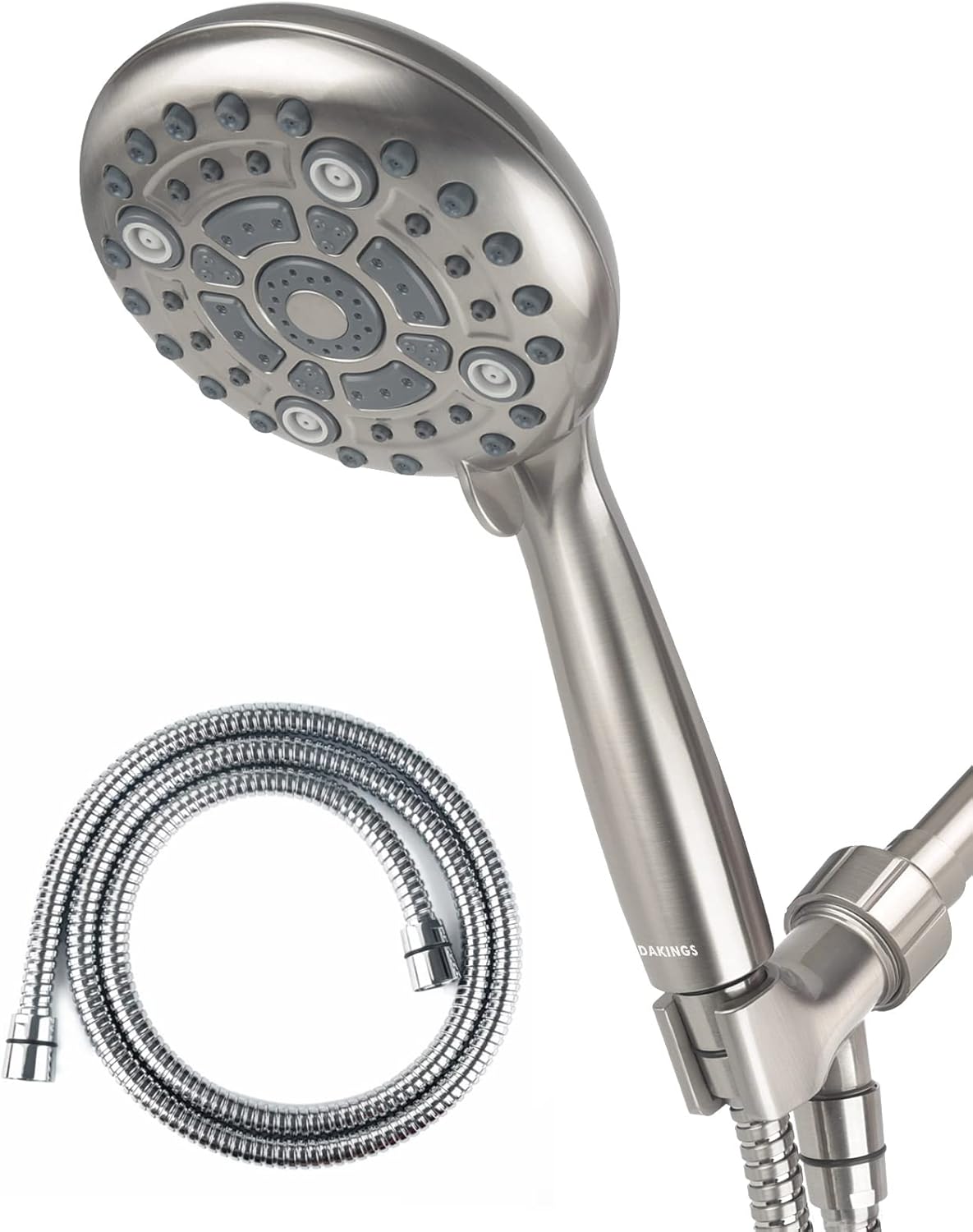 6 Modes High Pressure Handheld Shower Head and 60 Inch Stainless Steel Shower Hose