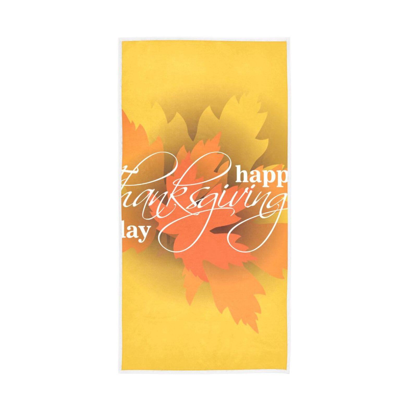 HUYGD Elements on Autumn Facial Towels, 15 x 30 Inches, Spa Towels for Facials Hand Towels for Gym