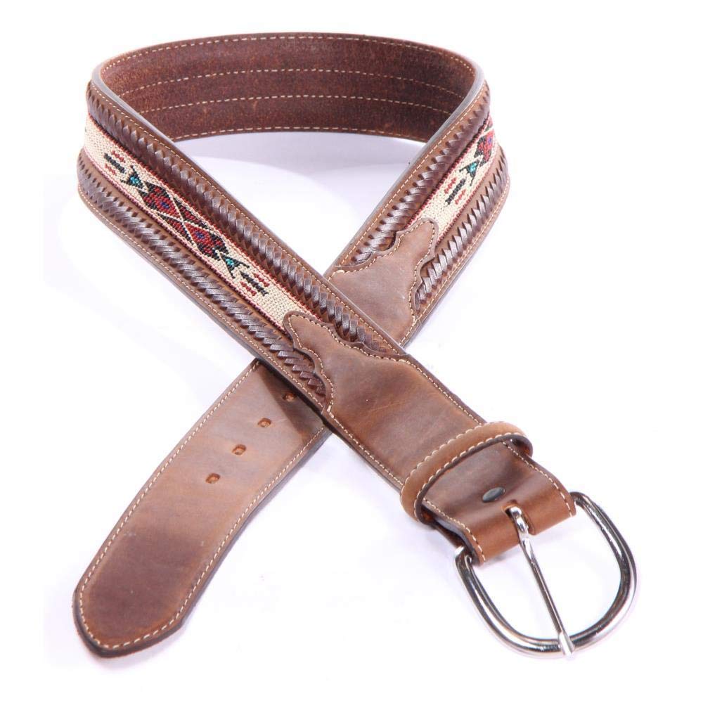 Justin Mens Bomber Belt Black 44