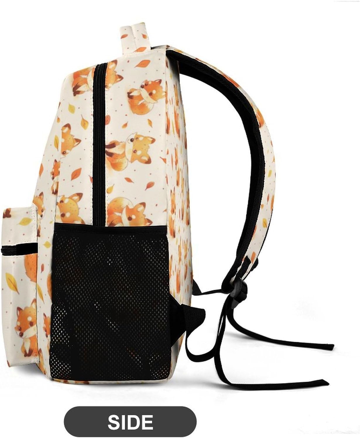 Fox Backpack for Kids Girls Boys School, 16 Inches Cute Fox Theme Bookbag, Adjustable, Lightweight, Large Capacity, Colorful Backpack for School