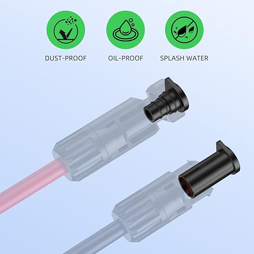 Miniatura 3 de 10 pares de tapas de conector solar, resistentes a la intemperie, macho y hembra para conectores solares
