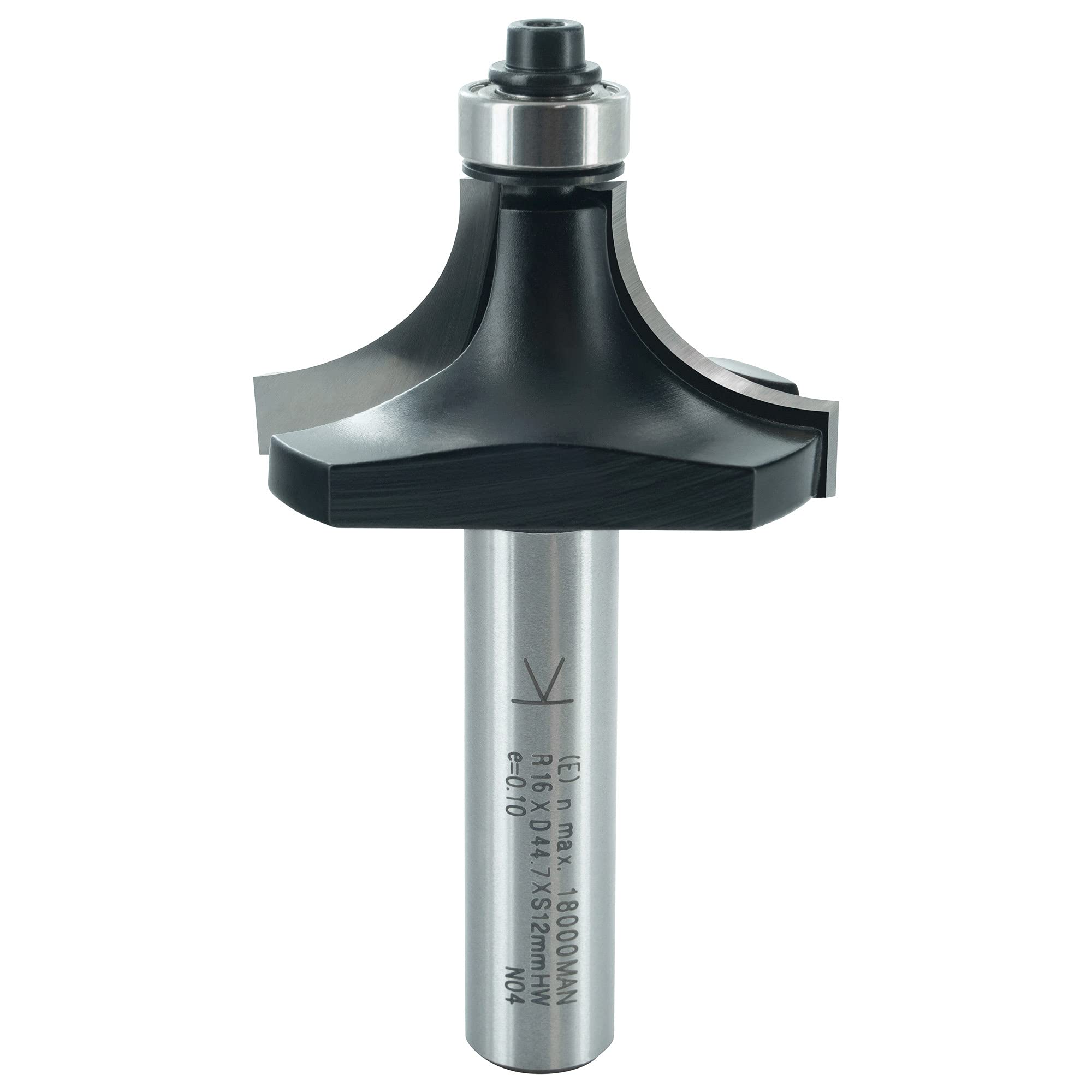 ENT 14382 Frez zaokraglajacy Trzon (S) 12 mm, srednica (D) 44,7 mm, NL 22,2 mm, R 16 mm, SL 45 mm, z lozyskiem kulkowym