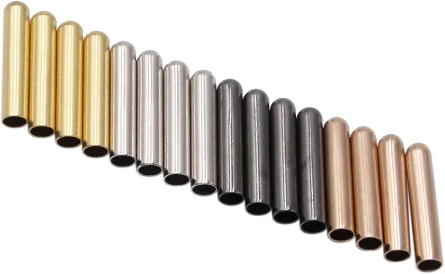 100pcs 4.3x22mm Shoes Accessories Diy Shoelaces Shoe Lace Tips Replacement Head For Shoestrings Bullet Aglets