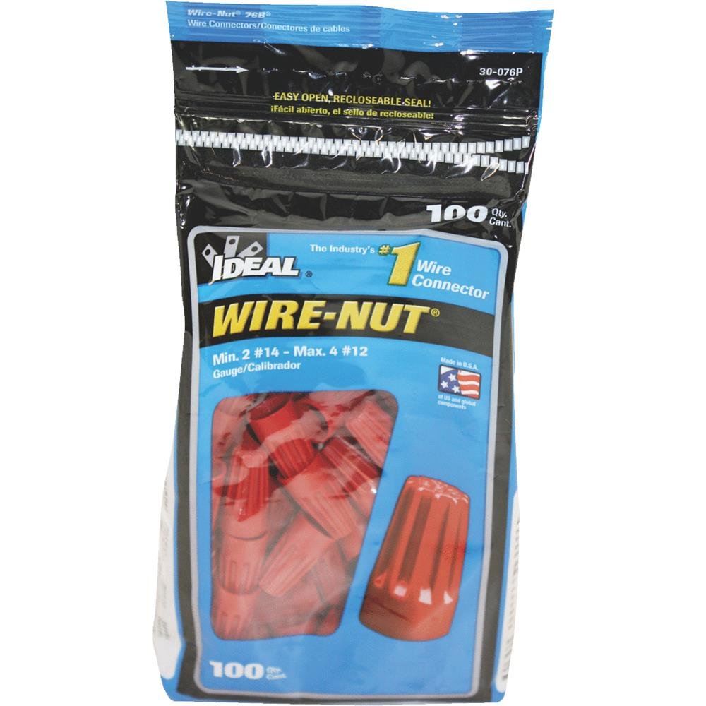 IDEAL Electrical 30076 Red WireNut (100 Pack) Tools