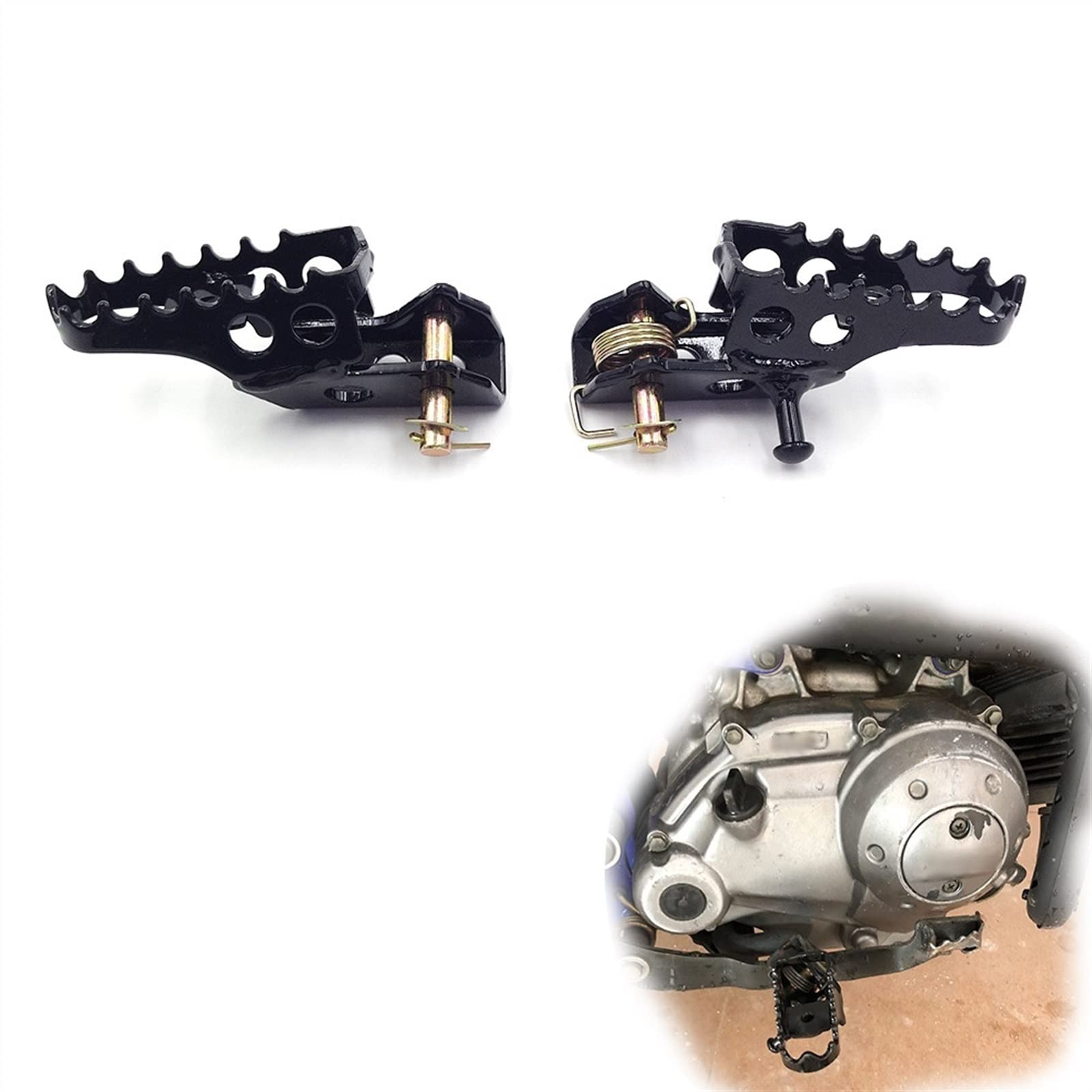 Accesorios para clavijas Pedal De Reposapiés Delantero Para Bicicleta Cross Para YAMAHA XG250 XG 250 2004-2018 2017 2016 2015 2014 2013 2012 2011 2010 2009 2008 2007 2006 2005