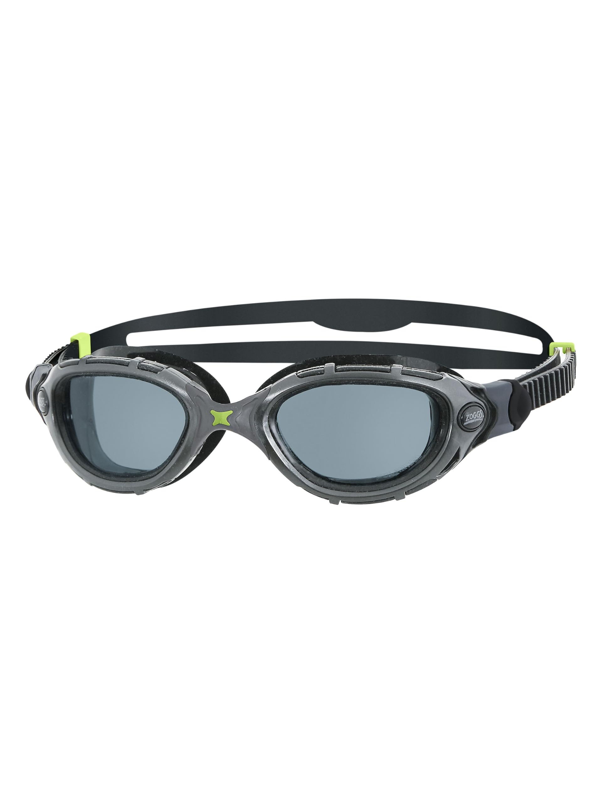Zoggs Original Predator Flex Adult Swimming Goggles, Polarised Lens/Black/Anthracite