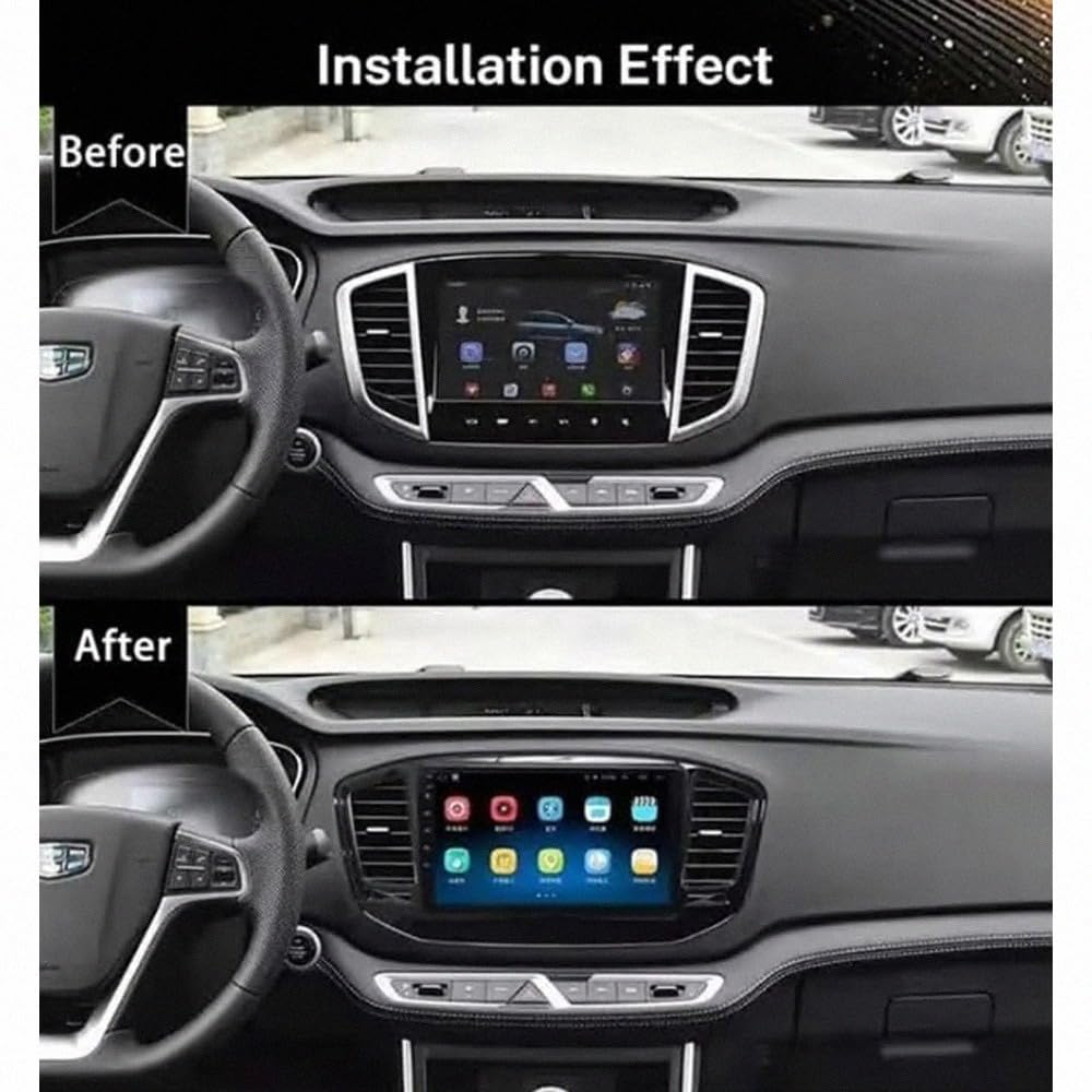 Car Stereo dla Geely X6 Emgrand X7 Haoqing 2016-2017 Android 15 9 Inch Touch Screen with Gps Swc Wifi Bt Fm Cooling Fan For, 4 Core 2G+64G
