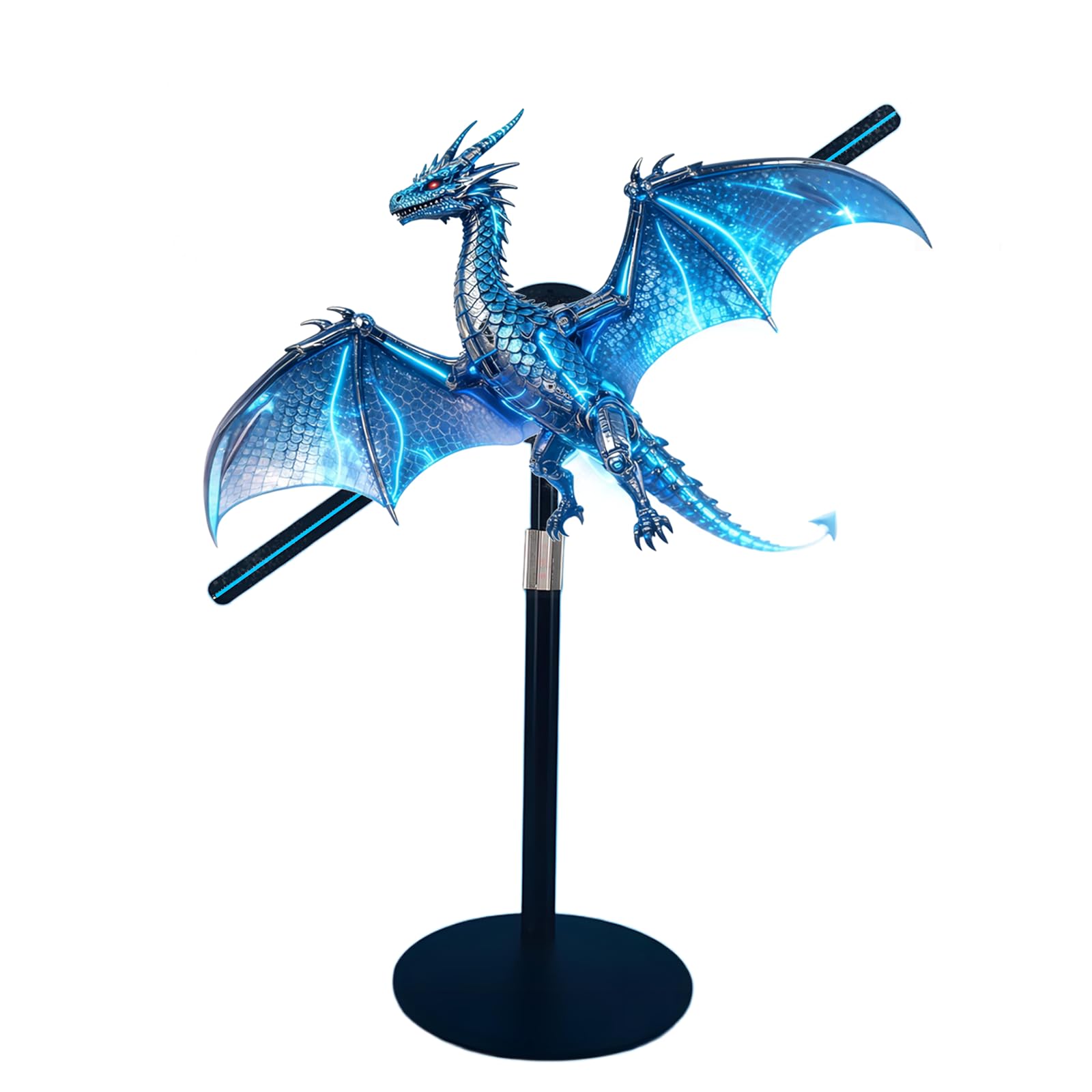 Photo 1 of 19.7" 3D Hologram Fan With Desktop Stand, Holographic Fan Display Supports Wifi /APP/PC/Bluetooth, remote, HD LED 3D Projector Fan(50CM) For Business Advertising, Retail Store, Exhibition Booth, Shop