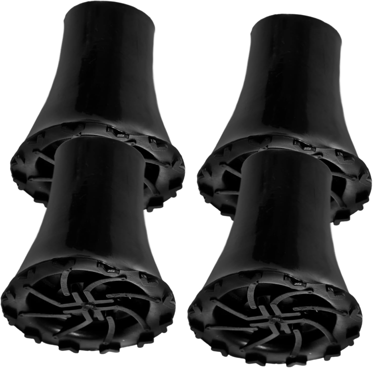 CALLARON 12pcs Nonskid Cane Tips for Stability Trekking Pole Foot Protectors Shock Absorbing - Pads for Crutches and Walking Sticks Easy Installation Lightweight Design