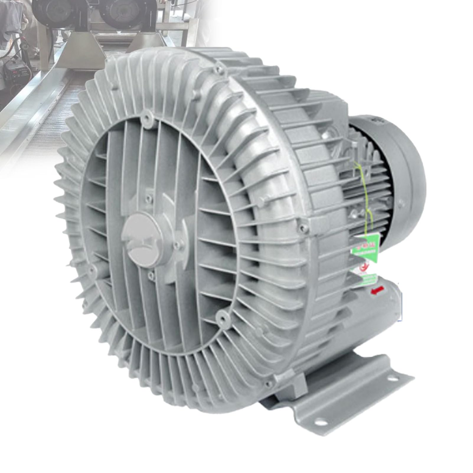 Pvxa Large Airflow Type High-Pressure Vortex Ring Blower,120W-7500W Regenerative Blower,for Sewage Aeration Aquarium Fish Pond SinglePhase-2200W/2.95HP