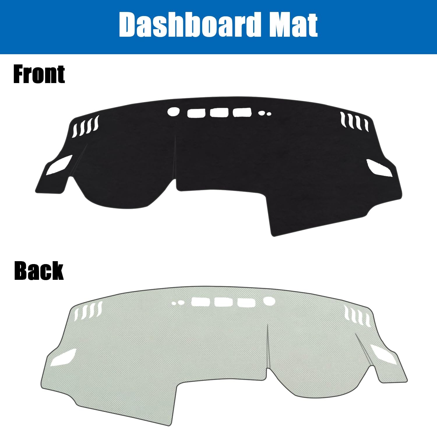 Kurtz Dashboard Cover Mat for Nissan Rogue 2021 2022 2023 2024 2025 Interior Dash Cover Mat Interior Accessories Flannel Non-Slip No Glare Sunshade