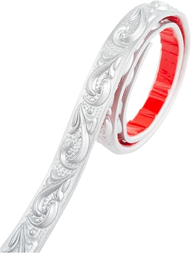 Miniatura 1 de Renueva la decoración del hogar con moldeo de pared flexible autoadhesivo y recorte de 16.5 pies x 0.8 pulgadas, tiras de borde despegar y pegar en