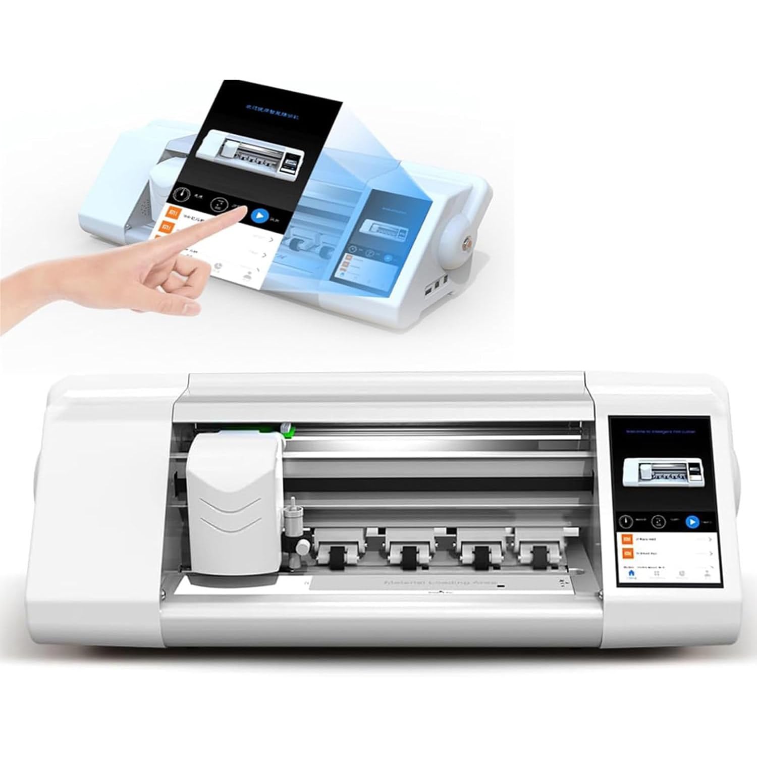 Macchina Intelligente Automatica per Il Taglio di pellicole, Macchina per Il Taglio di pellicole idrogel, Oltre 20.000 Modelli integrati, Supporta 17 Lingue, per telefoni cellulari e Tablet