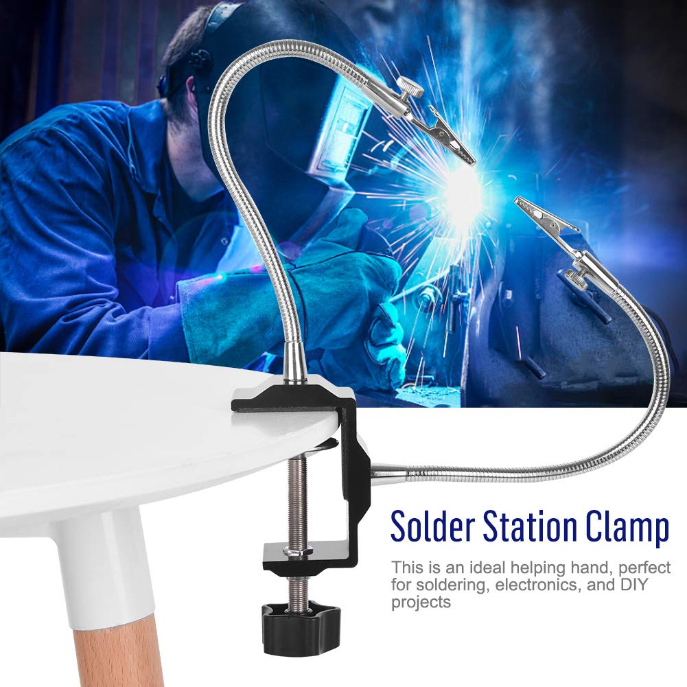 Universal Metal Arm Electric Iron Holder Solder Station Clamp DIY Soldering PCB Tool for Electronics Workbench