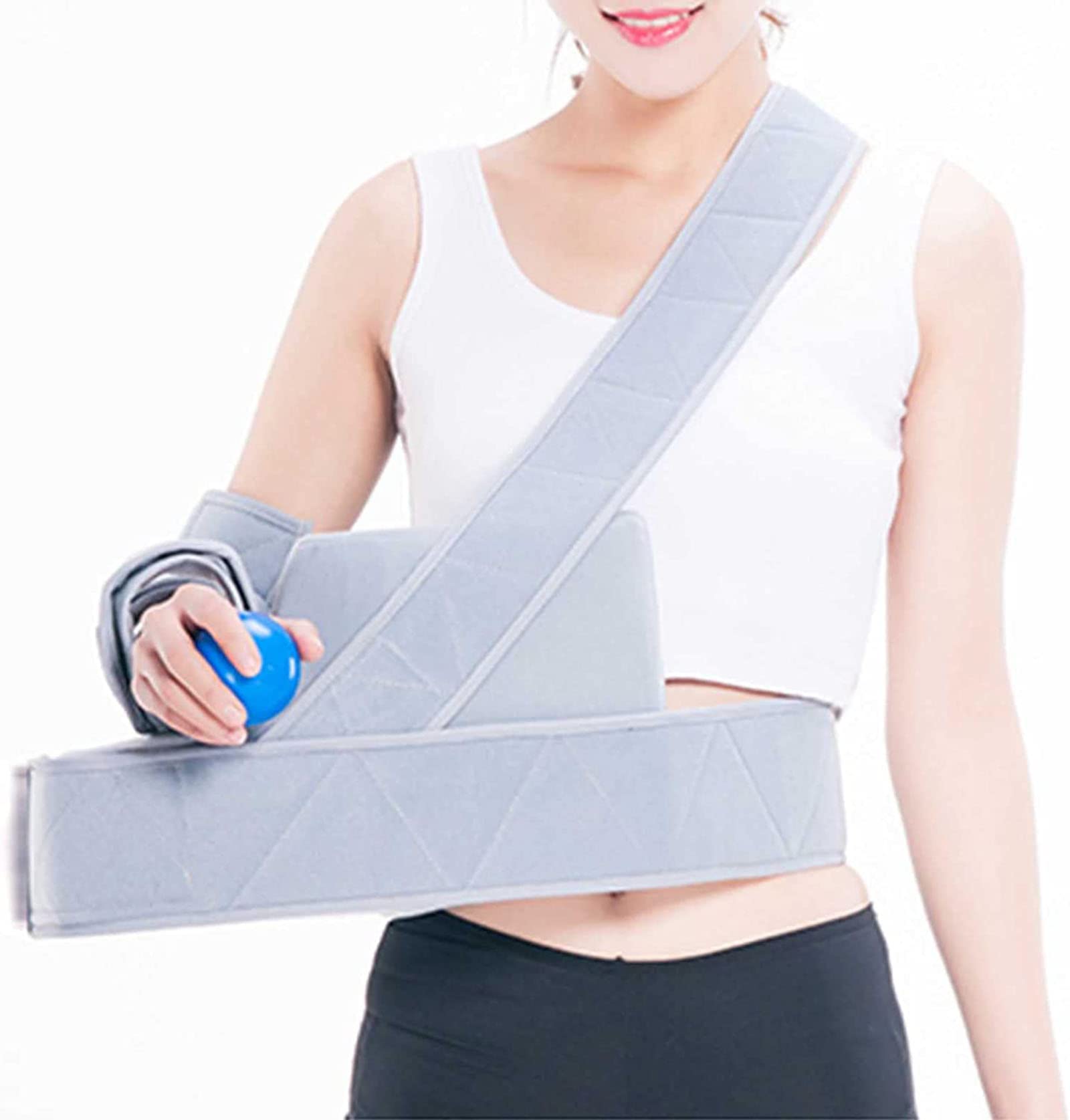 HAILM Shoulder Immobilizer Arm Abduction Fixation Brace Shoulder Abduction Pillow for Shoulder Fracture Proximal Humerus Fracture Fixation R