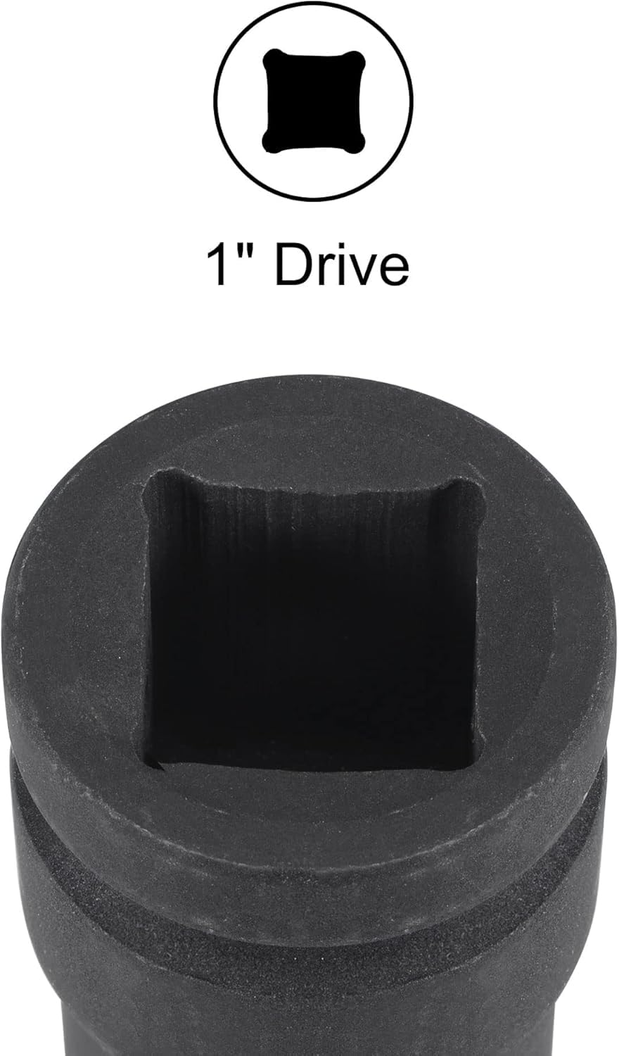 TA-VIGOR 1 Inch Drive by 22mm Square Impact Socket, Durable Reliable CR-MO 80mm Length, Standard Metric Sizes for Home Car Repair - Image 3