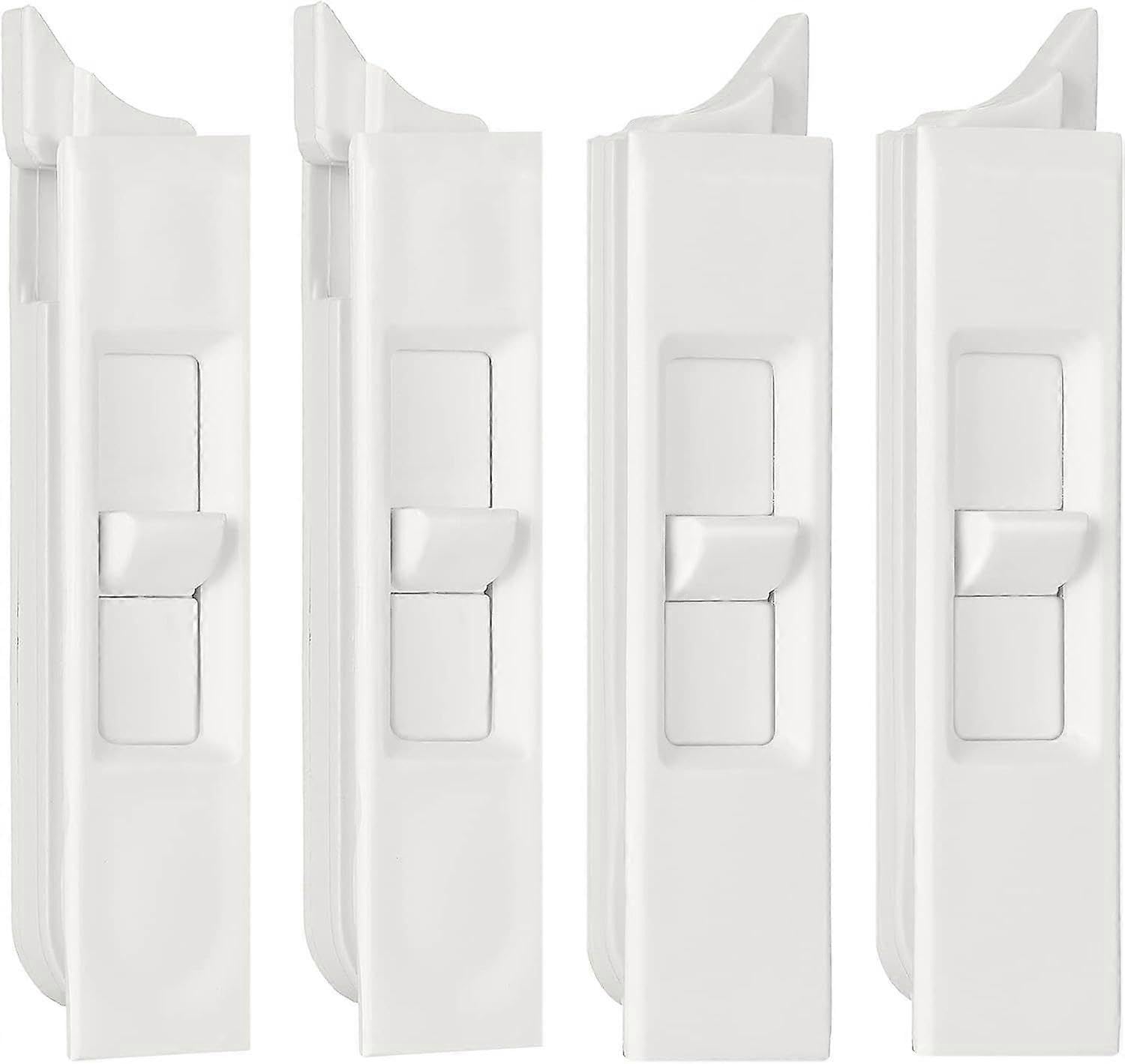 Joyhappst Image Color Tilt Latch Pairs White Plastic Construction Snap-In Latch Pairs Spring Loaded