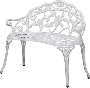 タカショー ローズガーデンベンチホワイト