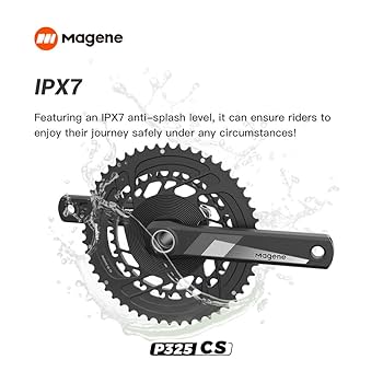 Magene p325 CS パワーメーター付きクランク 170mm P325 CS クランク型両足計測パワーメーター │ GROWTAC