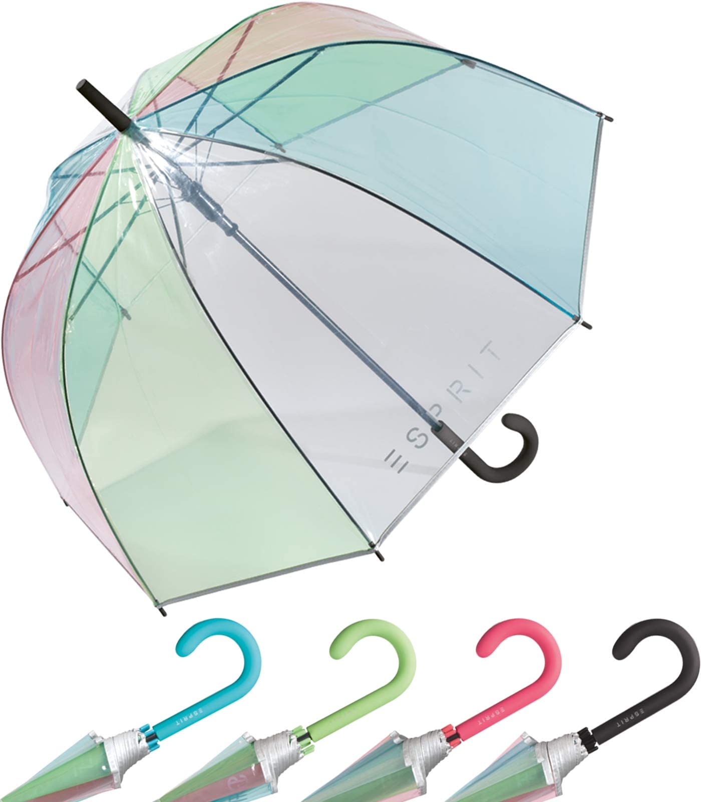 Esprit Ombrello Long AC Domeshape Copper Stripes