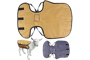 Sheepskin Coat for Animals 2 Pcs Goat Blanket Waterproof and Windproof to...