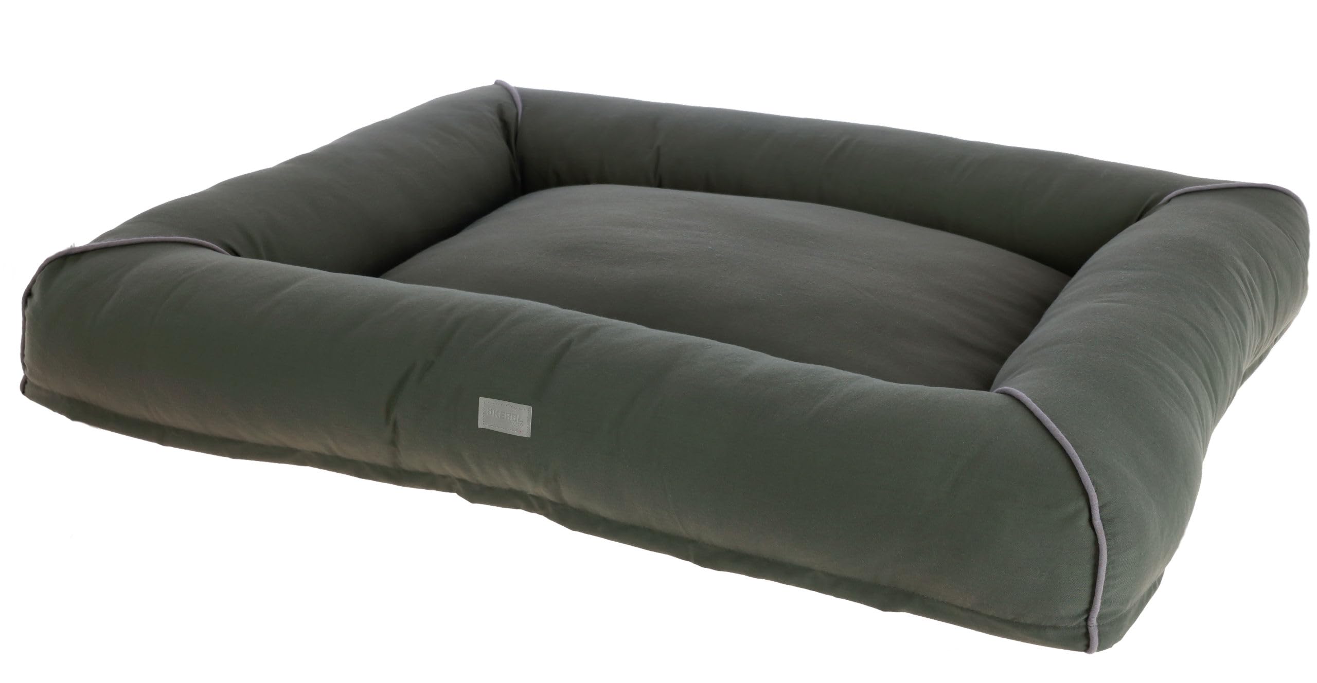 Kerbl Pet Jerome Cuddle Bed, Dark Green, 110 x 90 x 10 cm