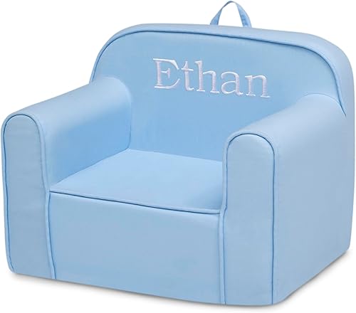 Miniatura 27 de Delta Children Cozee - Silla para niños de 18 meses en adelante, terciopelo de visón gris Terciopelo de visón gris,Azul,Gris