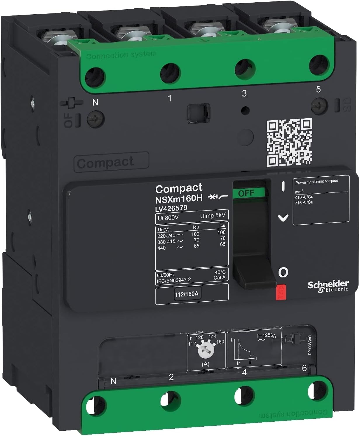 NSXm 16kA TM50D 4P/4P Screw Switch
