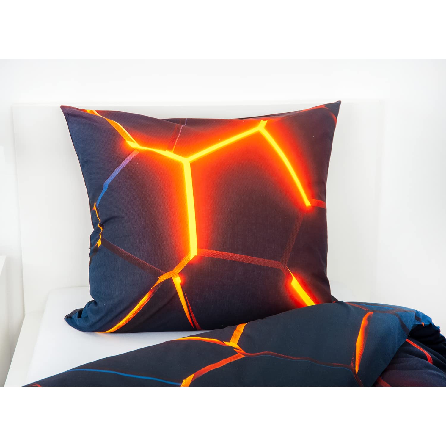Herding Neon Car Bed Linen, Pillowcase Approx. 80 x 80 cm