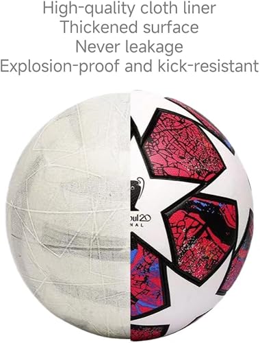 Miniatura 3 de Balón de fútbol de la liga, regalo de cumpleaños, tamaño 5, costuras sin costuras duraderas para escuela, graduación, aniversario, juventud, escuela