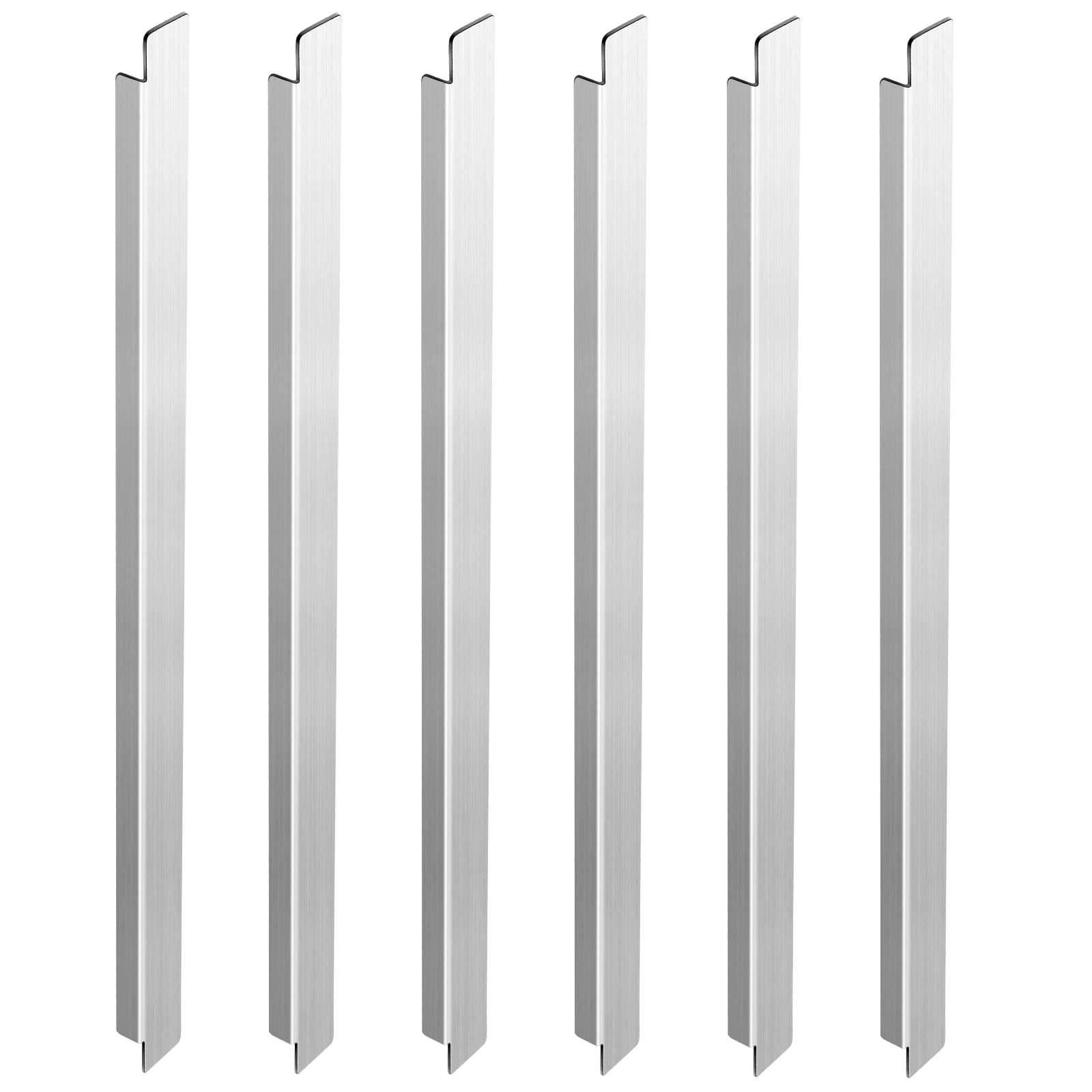 Lasnten 6 Pcs 12 Inch Stainless Steel Adaptor Bar Table Adapter Bar Long Divider Metal Food Divider for Restaurant Kitchen Food Service Accessories (6 Inch)