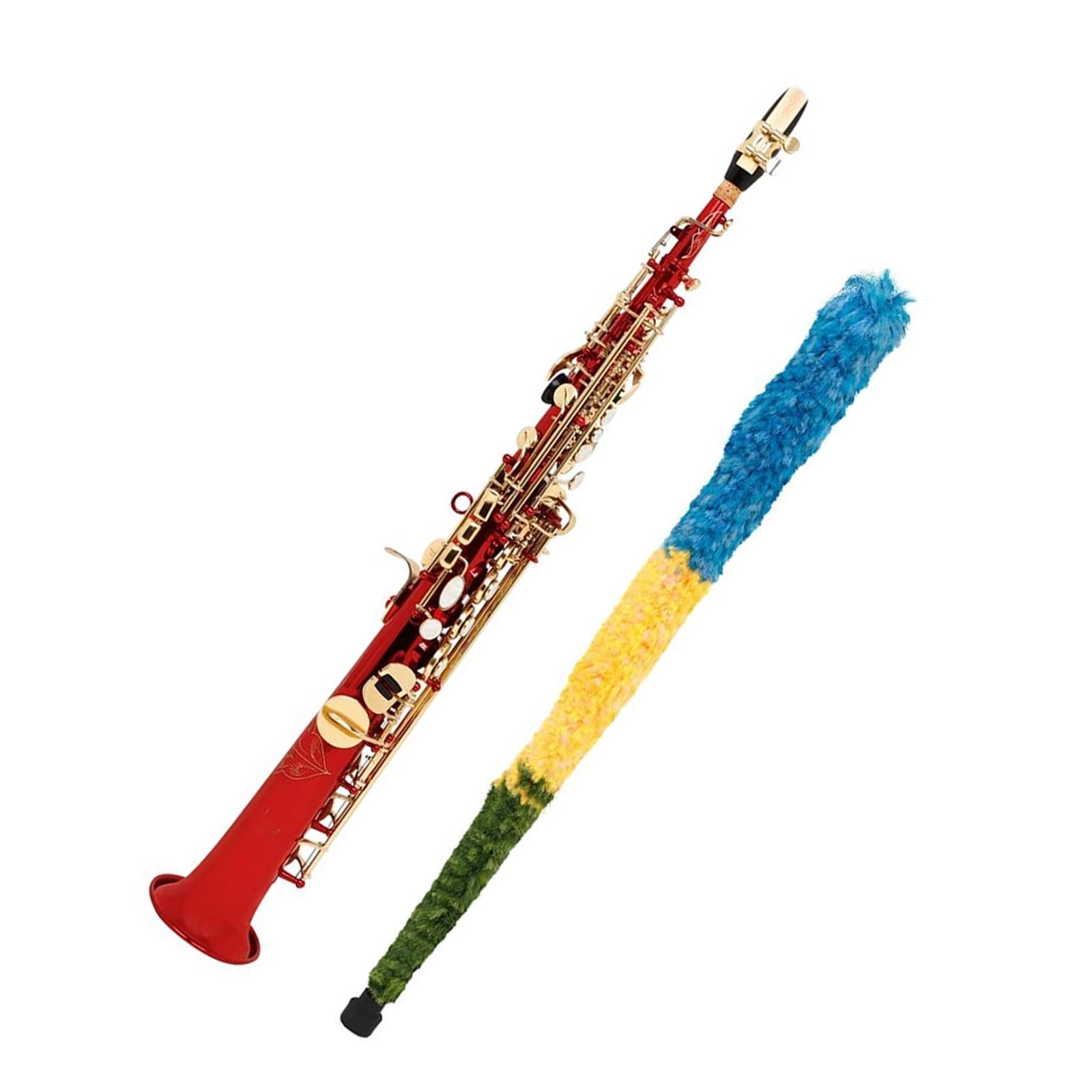 Sassofono contralto in Sib ottone strumenti a fiato viola e rosso con custodia guanti e panno per la pulizia Kit Sassofono(Red)