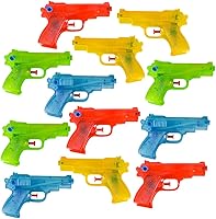 Rhode Island Novelty 6 Inch Neon Water Squirter Guns - Pack of 2 for Kids & Adult Summer Pool Parties