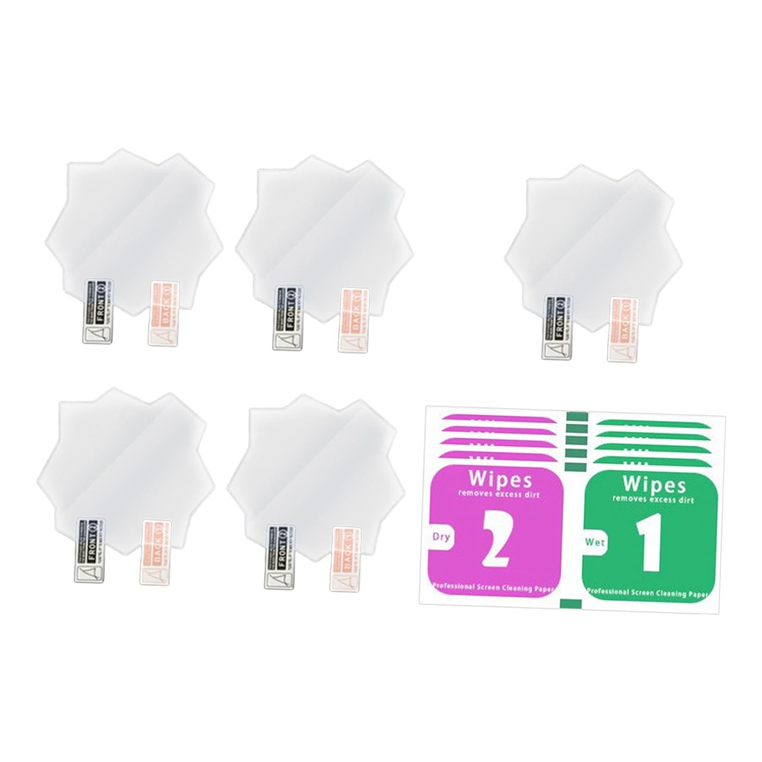 5Pcs Screen Protector Flim Protection with Wet/Dry Cleaning Wipes Thin Clear BlueLight Block Film5 Screen Protector Flims Screen Protectors Screen Protectors