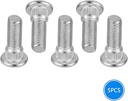 Miniatura 4 de 5 pernos de rueda para neumáticos, OEM #610-266 90942-02049, M12 x 1.5 y 1.929 in de largo, pernos dentados de acero compatibles con Toyota Lexus