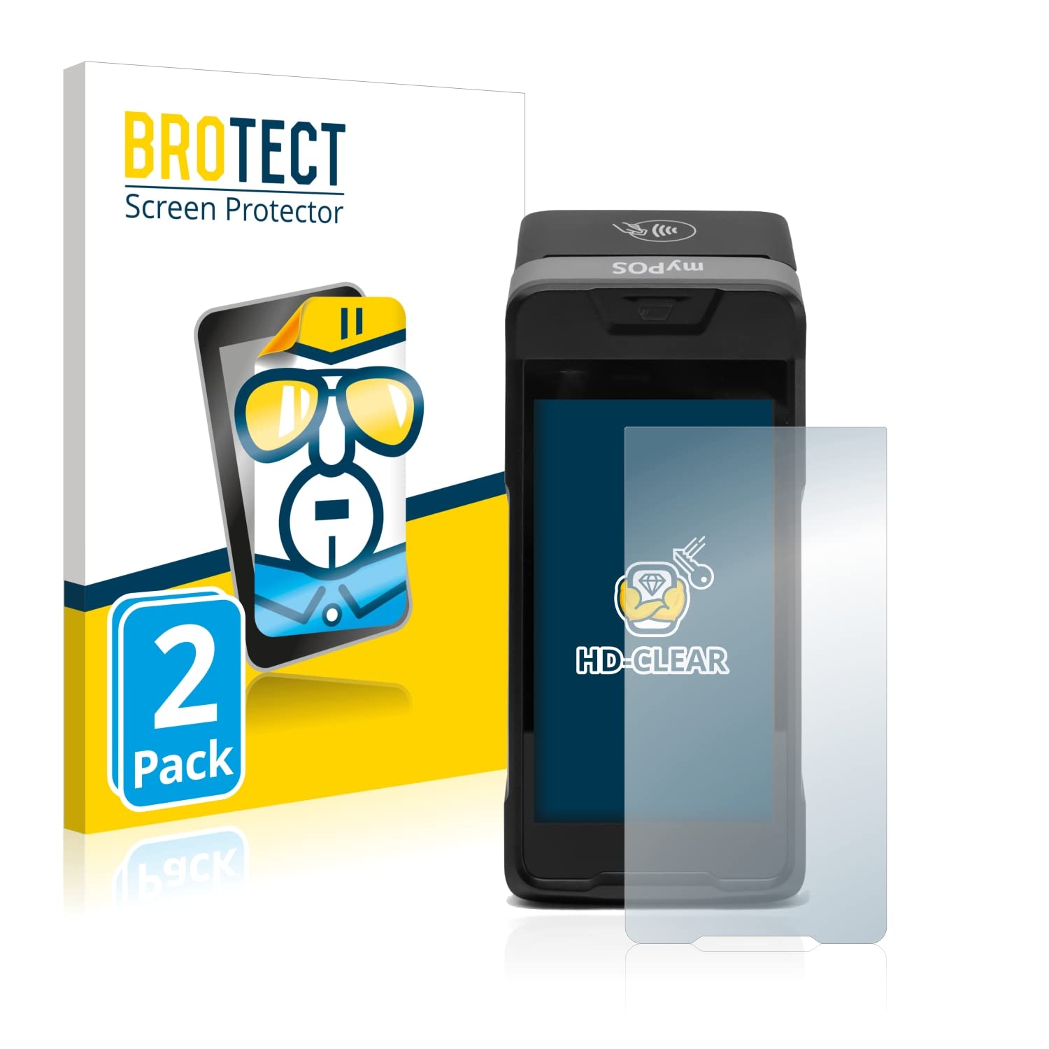 Brotect Pellicola Protettiva Per Doogee S35, 2 Pezzi, Trasparente, Anti-Impronte, Anti-Graffio, Made In Germany, Applicazione Facile