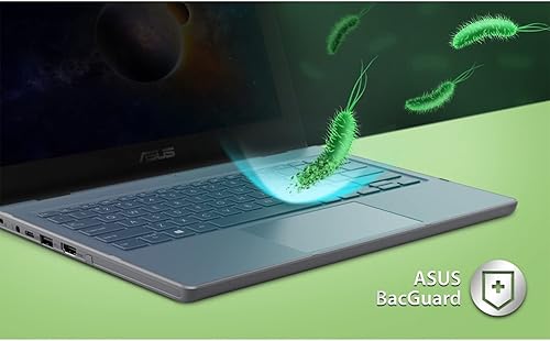 Miniatura 5 de ASUS Laptop para estudiantes pantalla IPS de 12 pulgadas pantalla HD antirreflejos Intel Celeron N4500 durabilidad de grado militar Wi-Fi 6 puerto