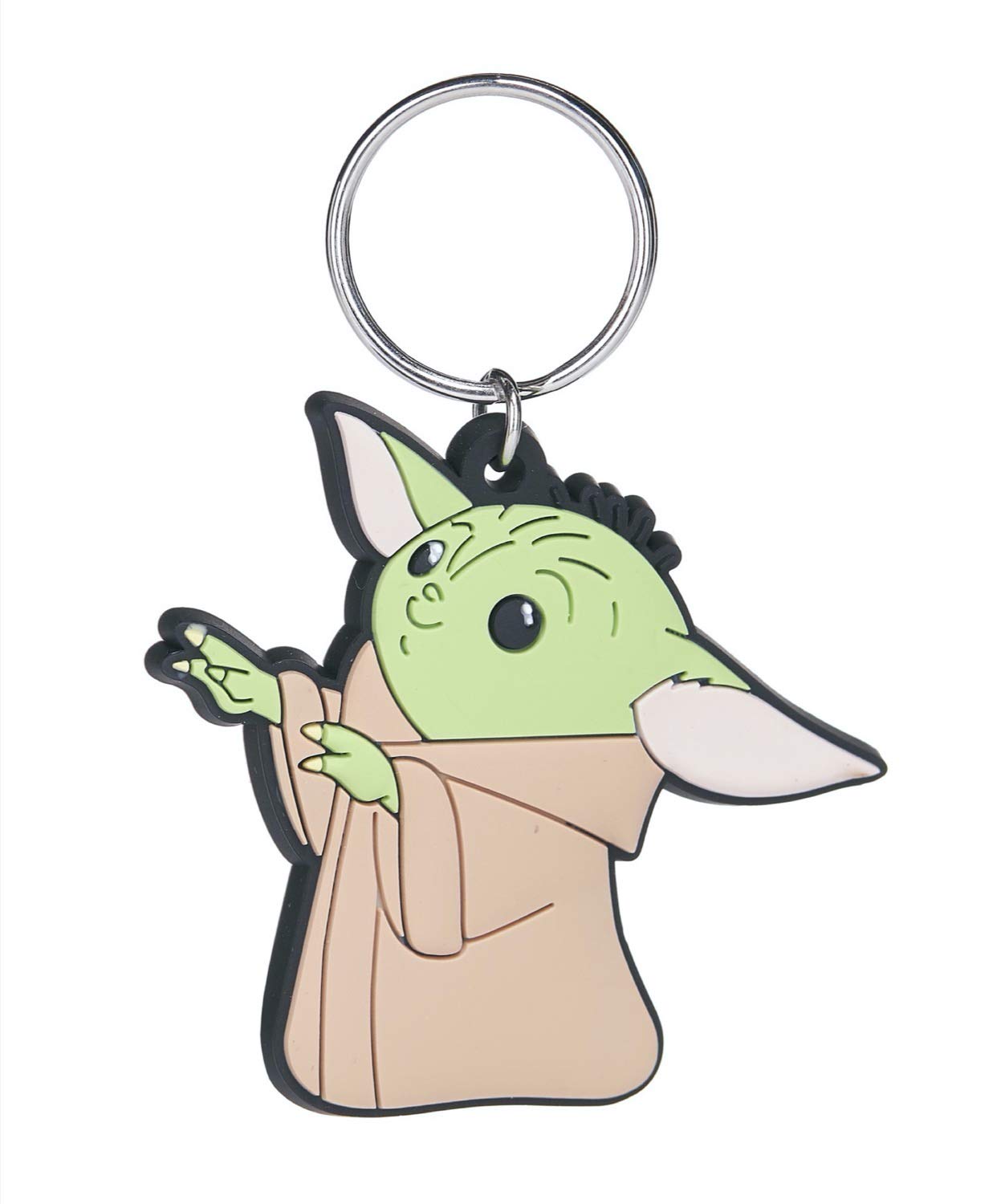 Star Wars Unisex Infant Multicoloured Star Wars: The Mandalorian Rk39094c, Baby Yoda Rubber Keyring, 4.5 X 6 Cm