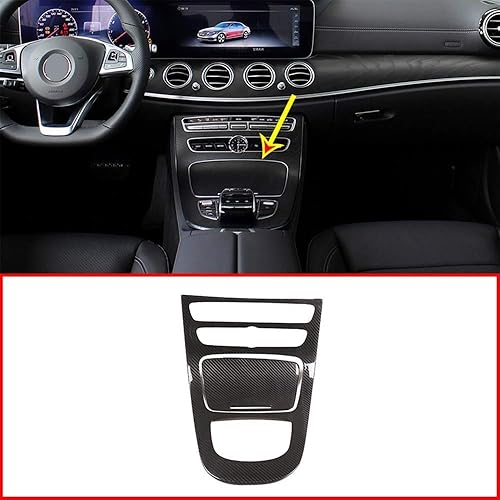 YIWANG - Marco de fibra de carbono para consola de coche para Mercedes Benz Clase E W213 2019
