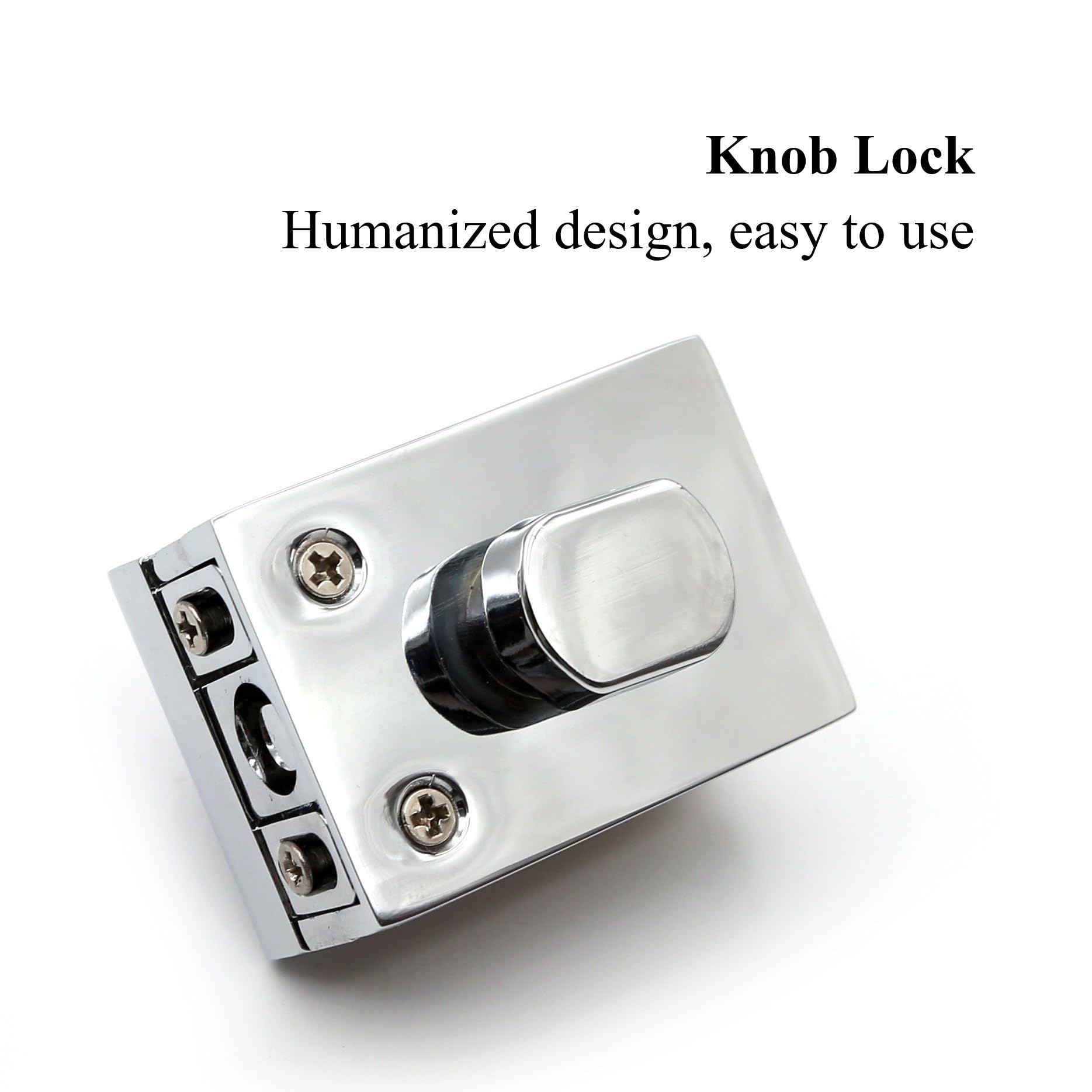 Serratura Per Porte In Vetro - Chiavistello A Pavimento In Ottone E Zinco Per Vetri Spessi 8-12mm - Per Bagno, Ufficio - Foto 7