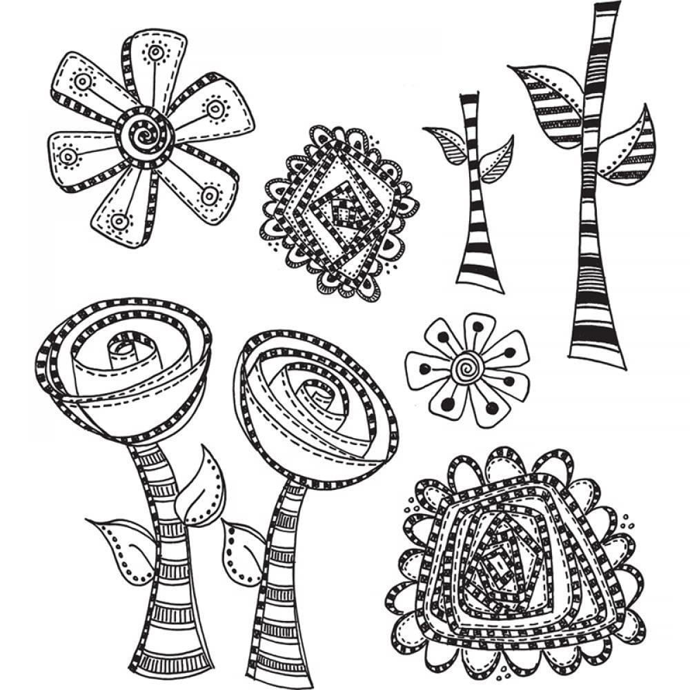 Arts Flowers Stamps for Card Making DIY Scrapbooking Transparent Silicone Seal Stamping Stamps for Paper Crafting Arts Supplies Scrapbook Photo Album Decor Scrapbooking Supplies