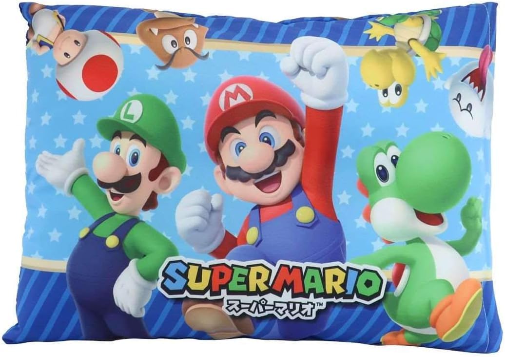 Amazon.co.jp: 丸眞 ジュニア枕 任天堂 マリオ レッツドリーム キッズ