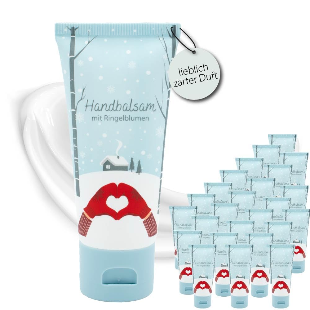 Handbalsam mit Ringelblumen "Winter" 30 ml – Pflegende Handcreme für trockene & beanspruchte Hände – Feuchtigkeitsspendender Balsam mit Ringelblumenextrakt – Schützende Handpflege für weiche Haut (25)