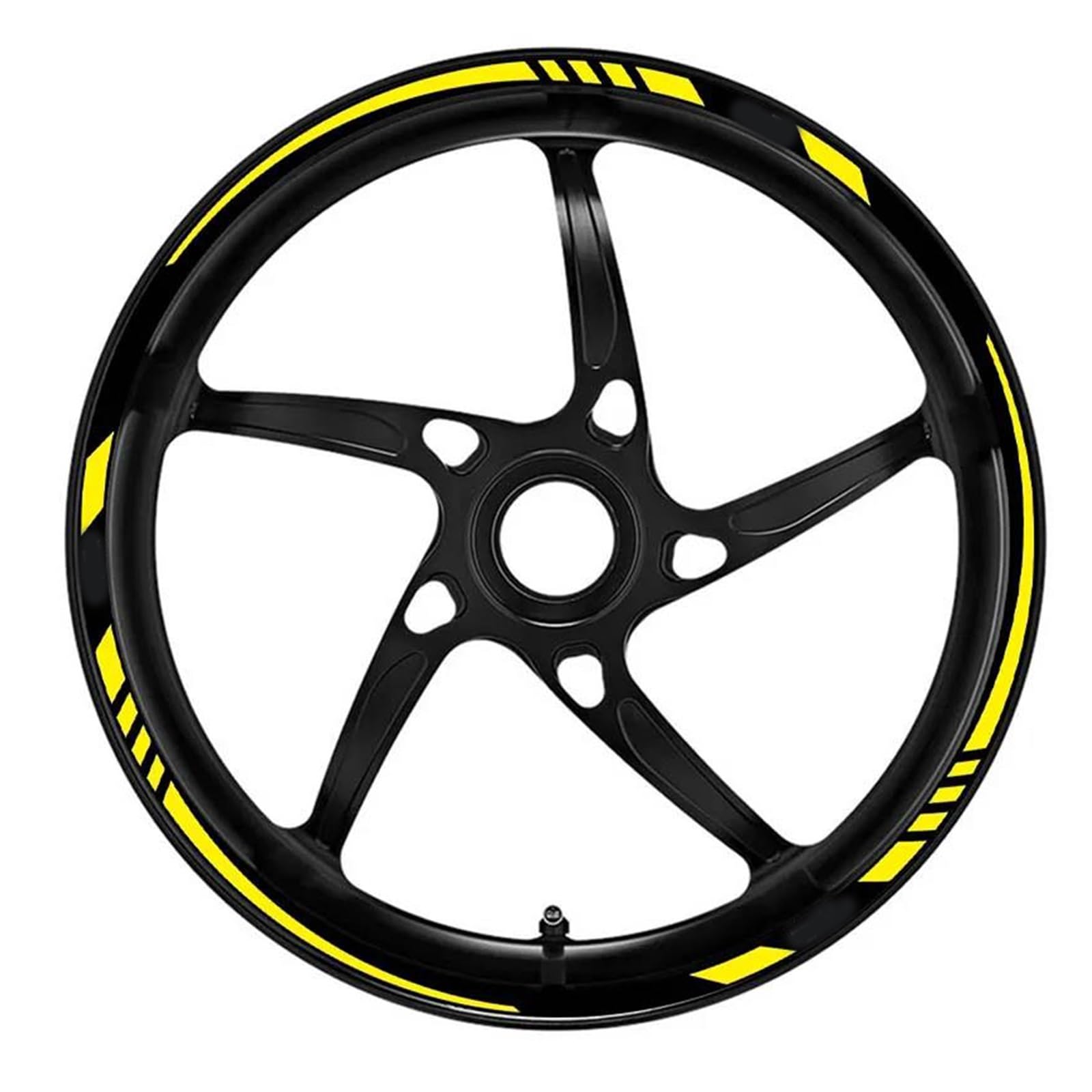 Sticker Part for Aprilia RSV4 Dorsoduro Shiver 750 900 Rs125 for Tuono 660 RS660 GPR150 Motorcycle Wheel Decal Racing Rim Sticker Tape Accessori(Yellow)