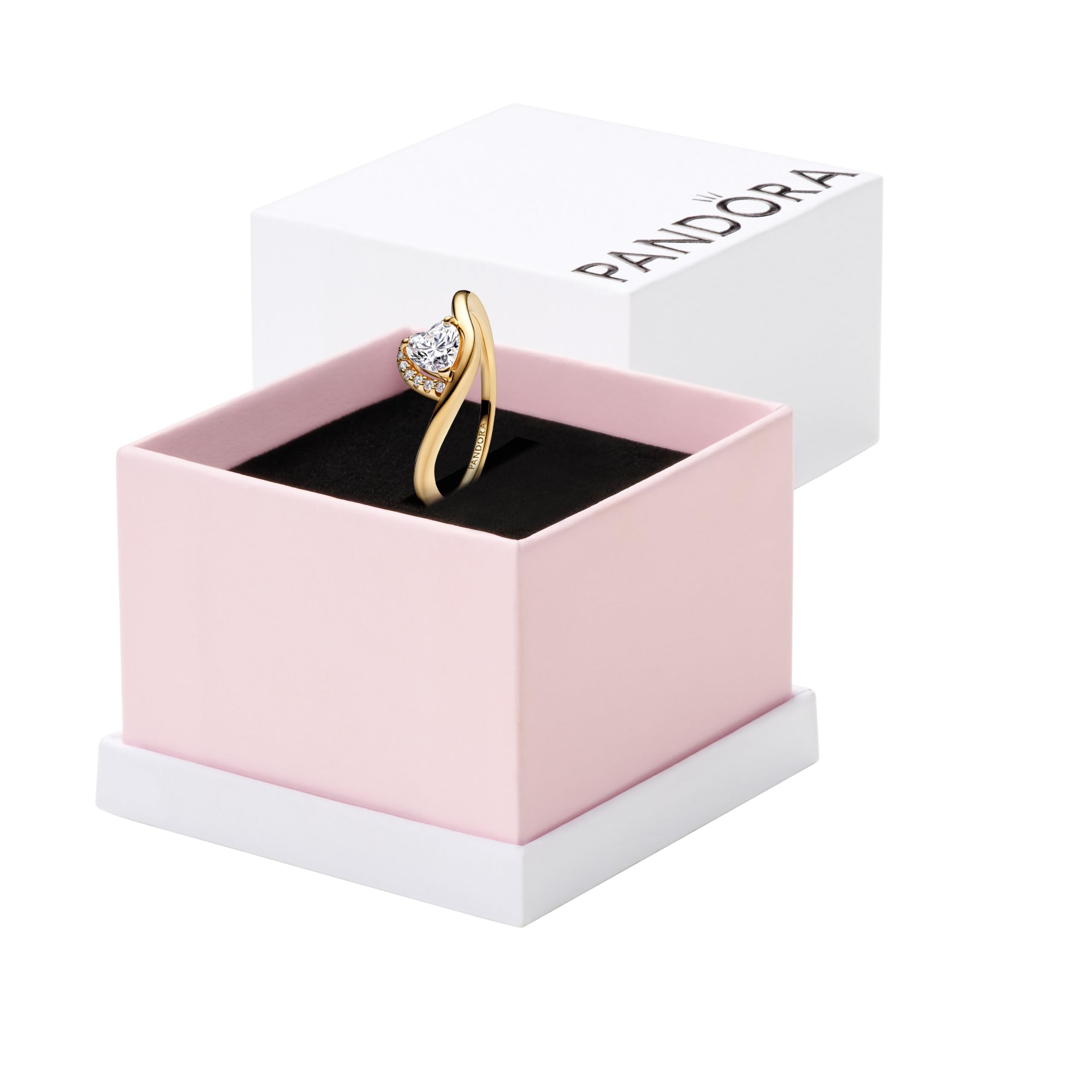 PANDORA Wavy Heart Ring