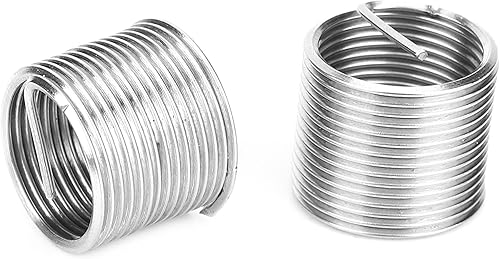 Miniatura 5 de Jeanoko Kit de reparación de roscas M18x1.5, herramienta de inserción de grifo de acero inoxidable, llave de taladro torcida, inserto roscado para