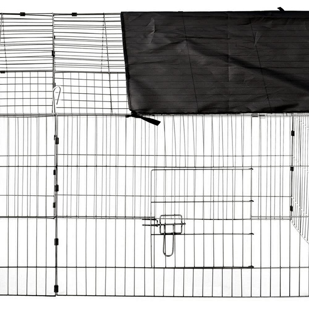 Melko Freigehege Freilaufgehege Kaninchen mit Sonnenschutz 180x75x75 cm