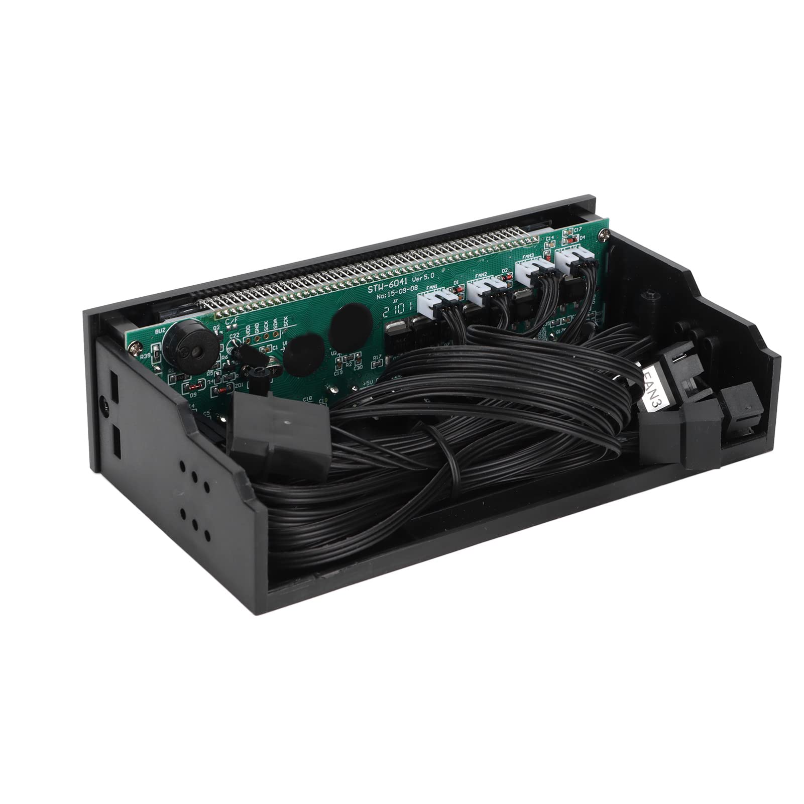 Contrôleur de vitesse du ventilateur LCD - PC réglable pour graphiques de refroidissement du processeur, contrôleur de température robuste et durable pour accessoires informatiques